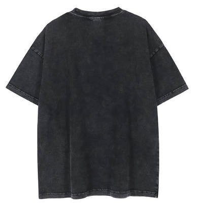 Oem Apparel Manufacturers Men'S Vintage Wash Shirt 230GSM 100% Cotton Loose Printed Short Sleeves T Shirt